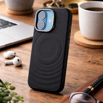 TEKNE WaveStand Silicone Case for iPhone 17- Black
