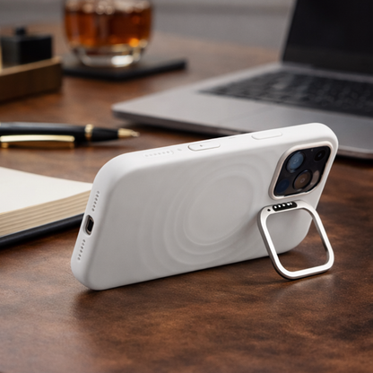 TEKNE WaveStand Silicone Case for iPhone 17 Pro Max-Beige
