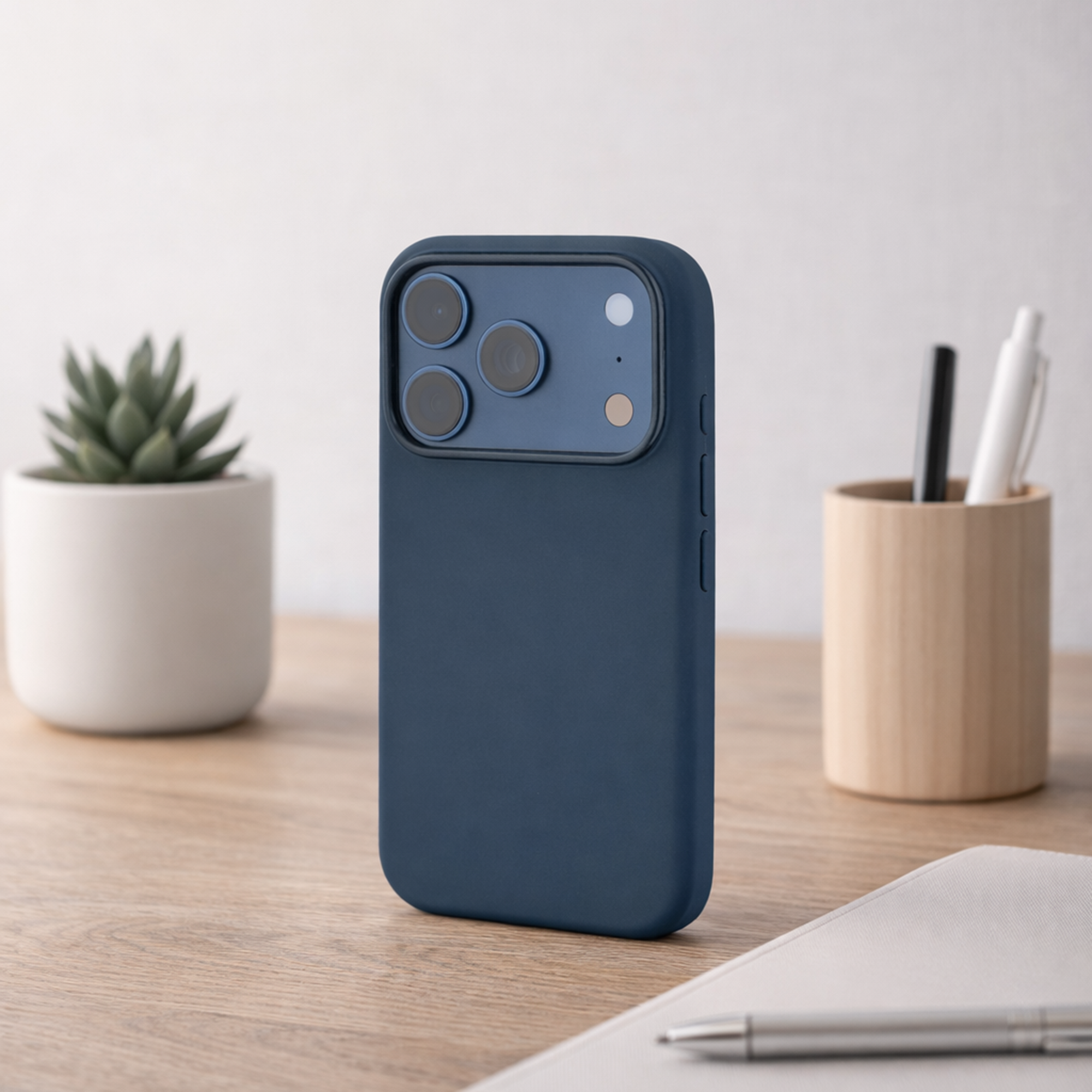 TEKNE Silicone MagSafe Case for iPhone 17 Pro- Black