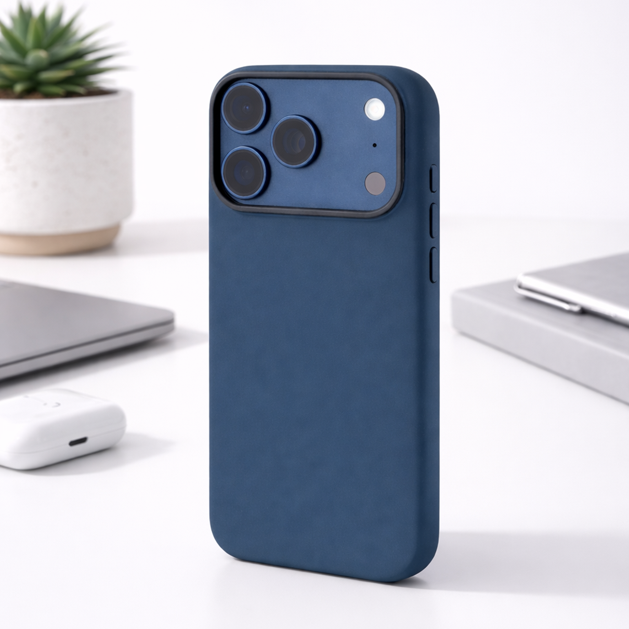 TEKNE Silicone MagSafe Case for iPhone 17 Pro- Black