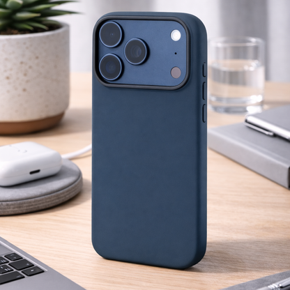 TEKNE Silicone MagSafe Case for iPhone 17 Pro- Black