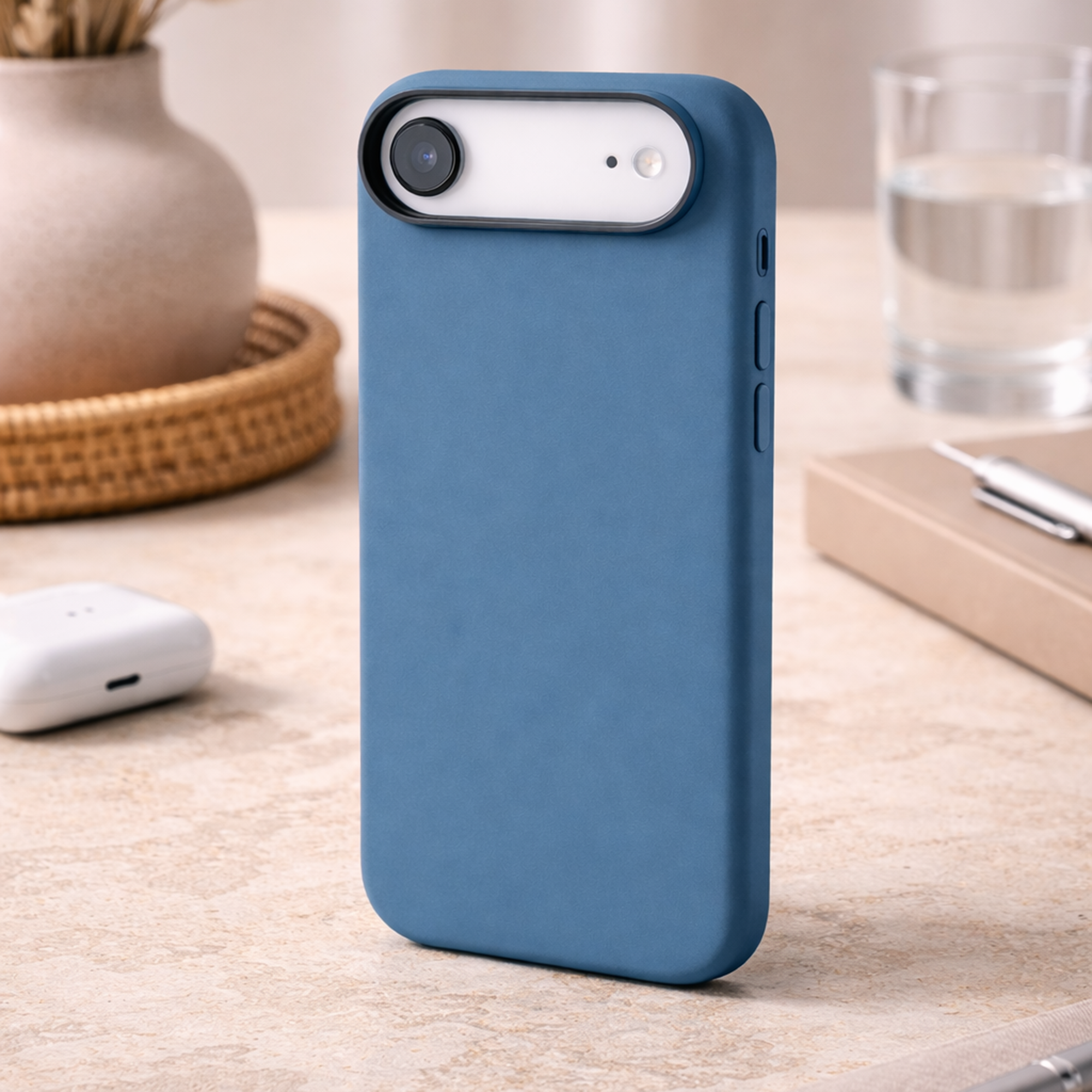 TEKNE Silicone MagSafe Case for iPhone 17 Air- Blue