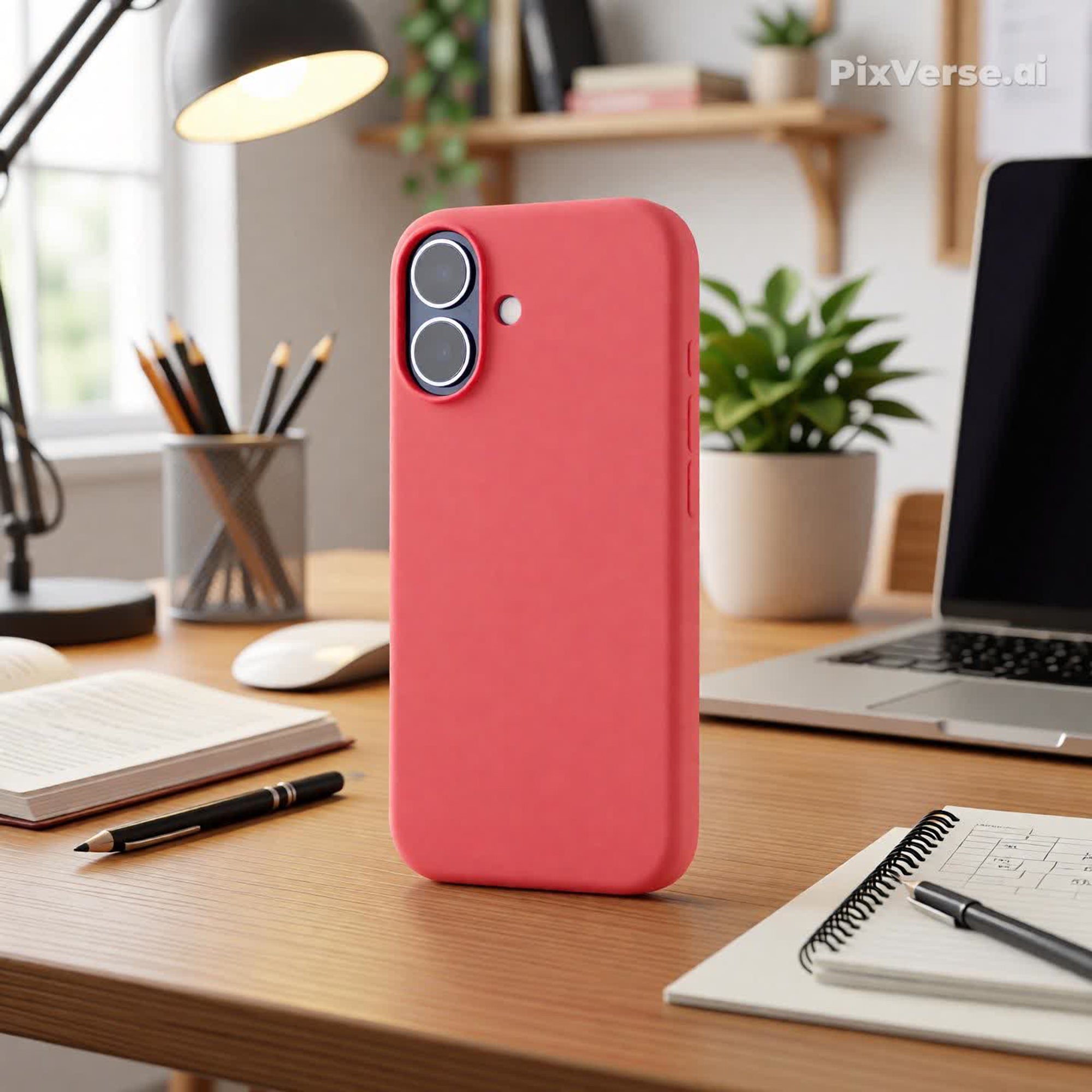 TEKNE Silicone Case Compatible with MagSafe for iPhone 17-Pink