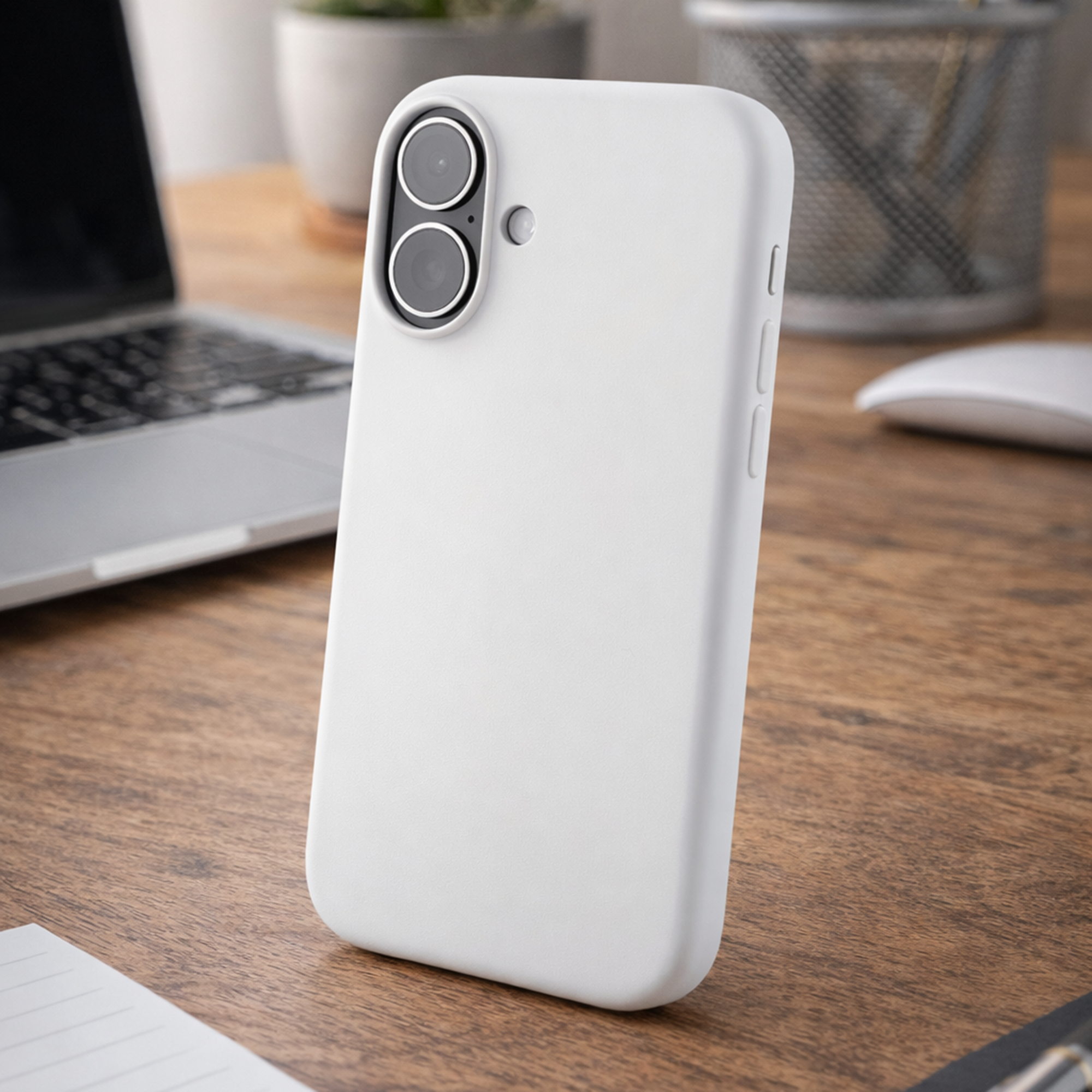 TEKNE Silicone Case Compatible with MagSafe for iPhone 17-Beige