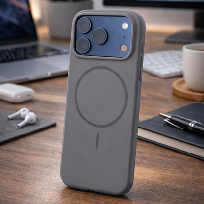 TEKNE Solid Duo MagSafe case for iPhone 17 Pro- Grey