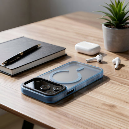 TEKNE Armour Frost Matte Case for iPhone 17 Pro-Blue