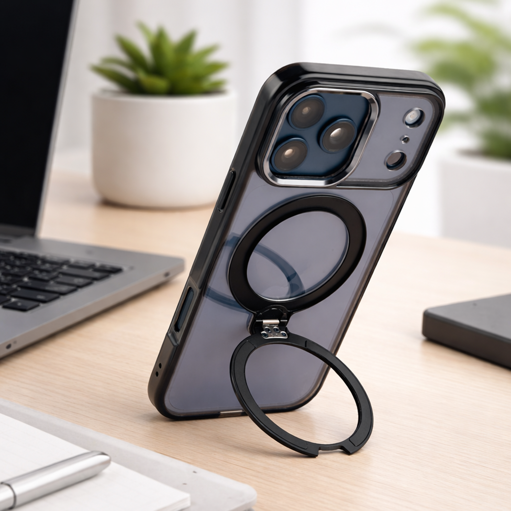 TEKNE Crystal360 Case for iPhone 17 Pro Max-Black
