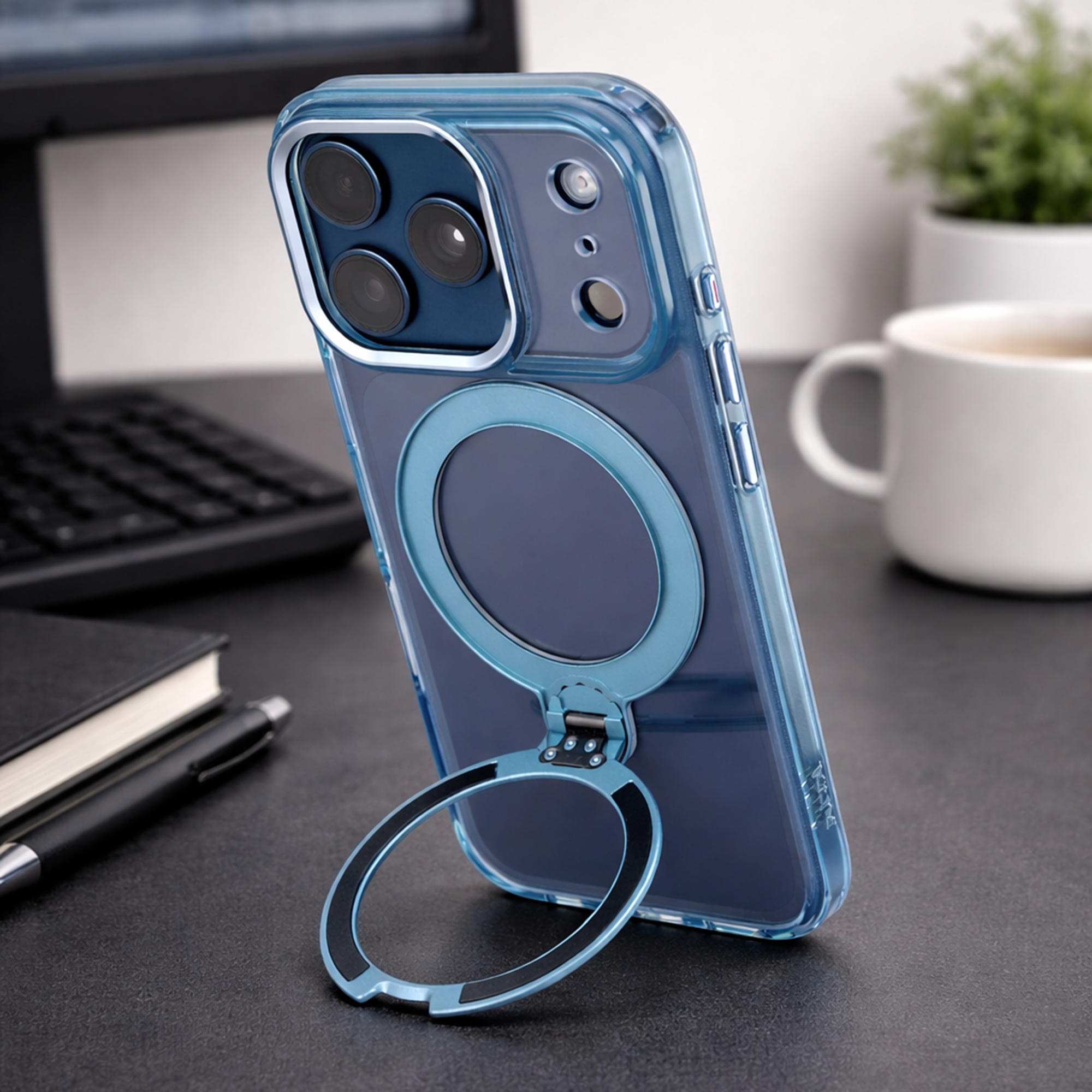 TEKNE Crystal360 Case for iPhone 17 Pro-Blue