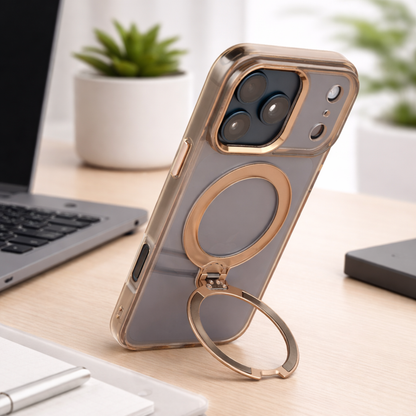 TEKNE Crystal360 Case for iPhone 17 pro Max-Gold