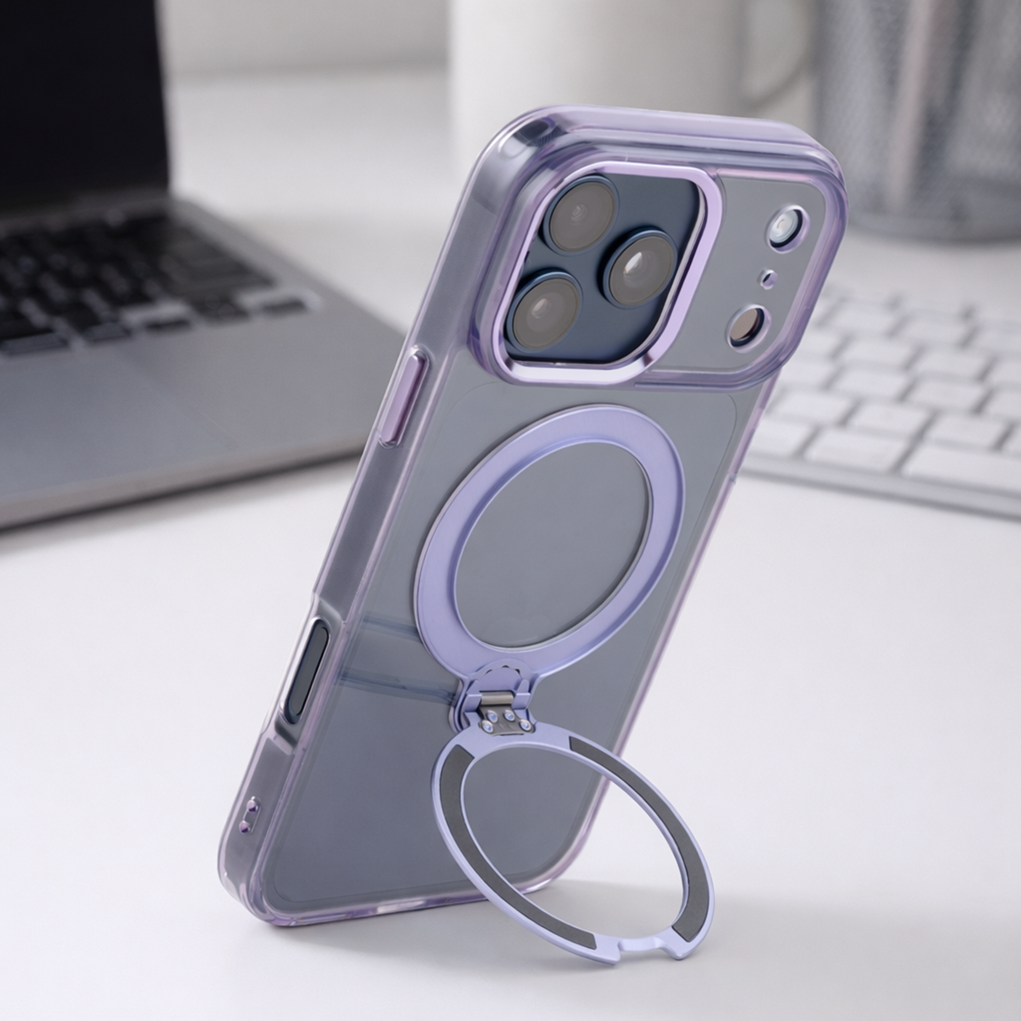 TEKNE Crystal360 Case for iPhone 17 Pro Max-Purple