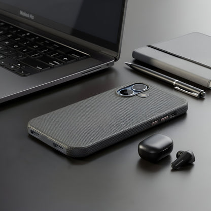 TEKNE Textura Vegan Leather Case  for iPhone 17-Grey