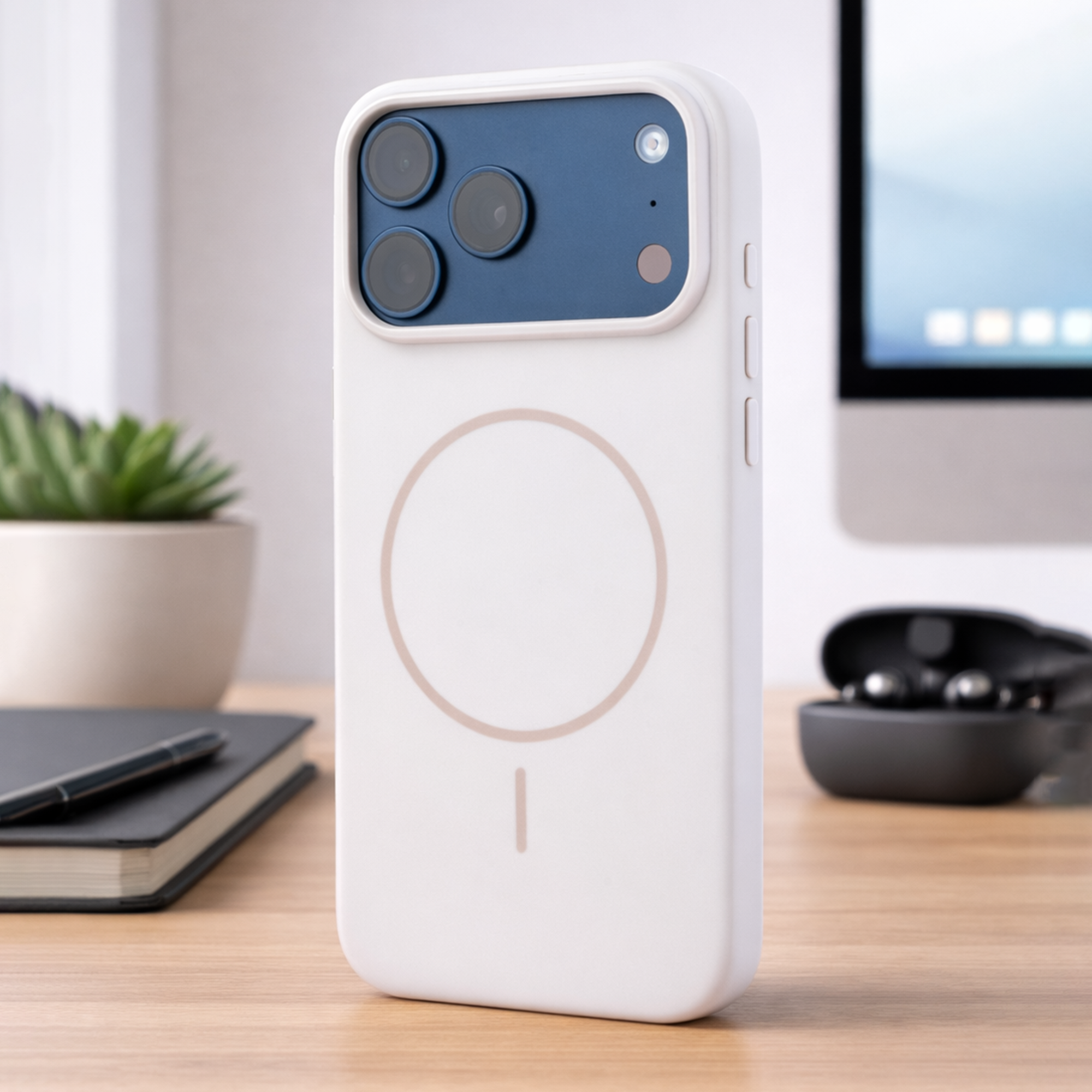 TEKNE  Gloss Hard case  for iPhone 17 Pro Max-Beige