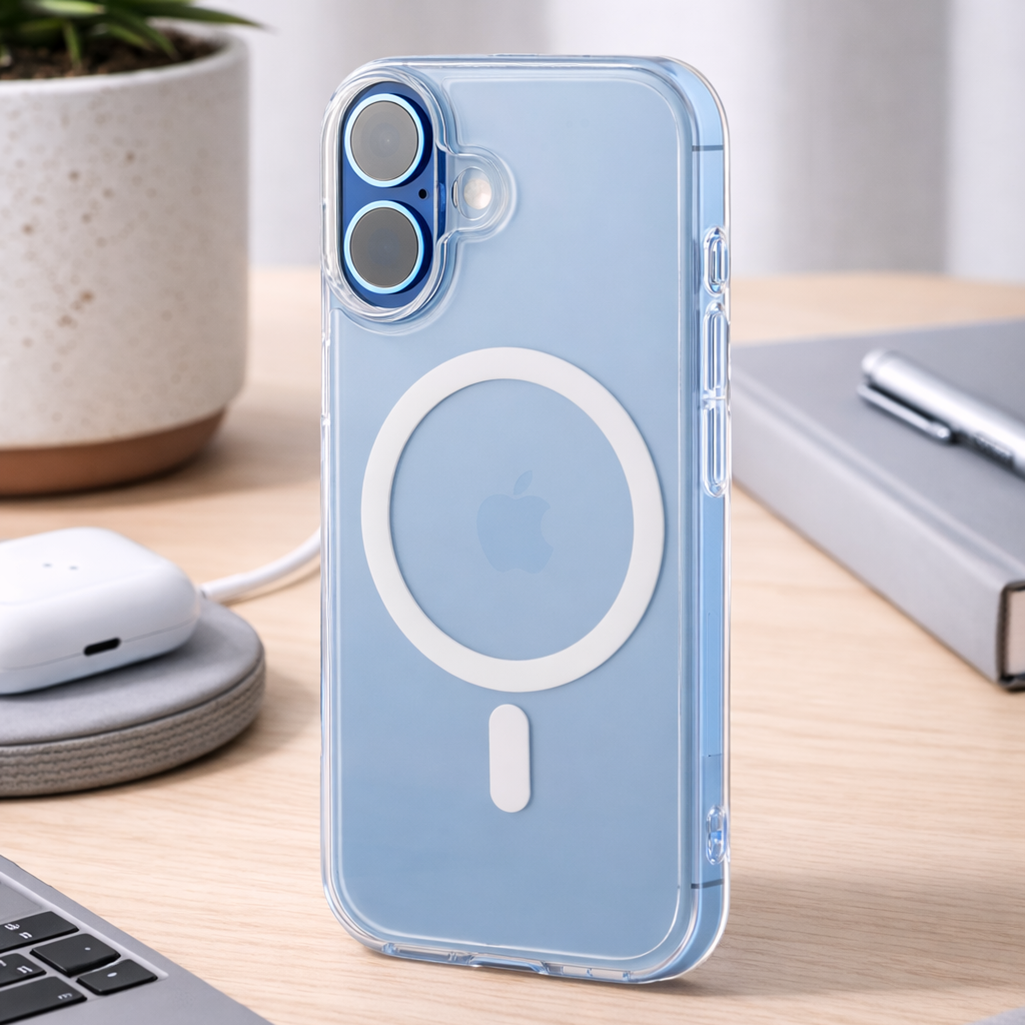 TEKNE Crystal Hybrid Case  for iPhone 17-Clear