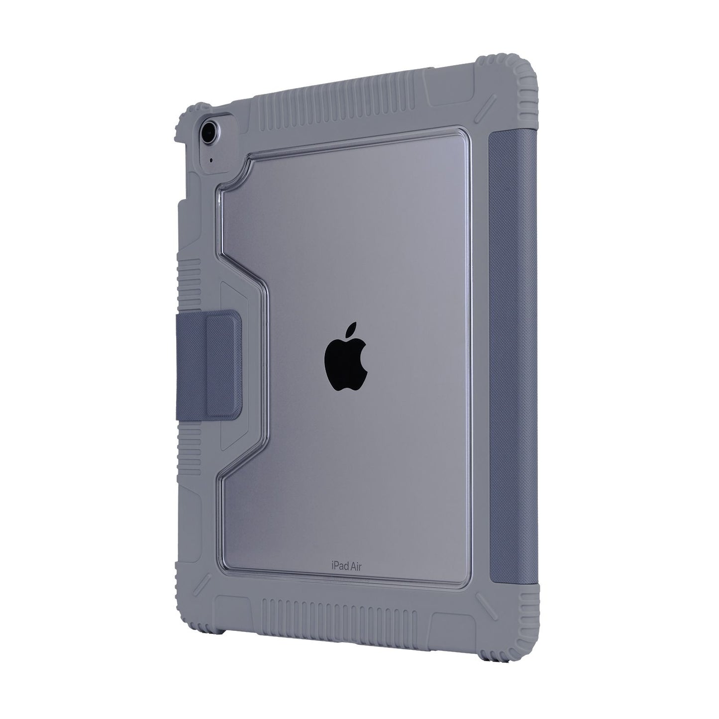 Tekne Shockproof Vegan Leather Case for iPad Air 13 M2 | Stand Function | Drop Protection - Grey