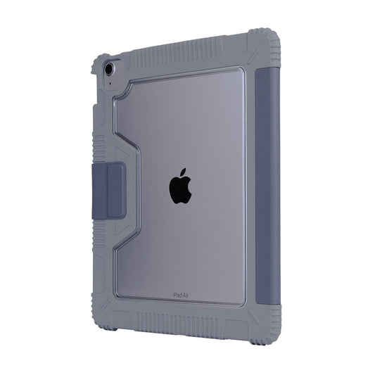 Tekne Shockproof Vegan Leather Case for iPad Air 13 M2 | Stand Function | Drop Protection - Grey